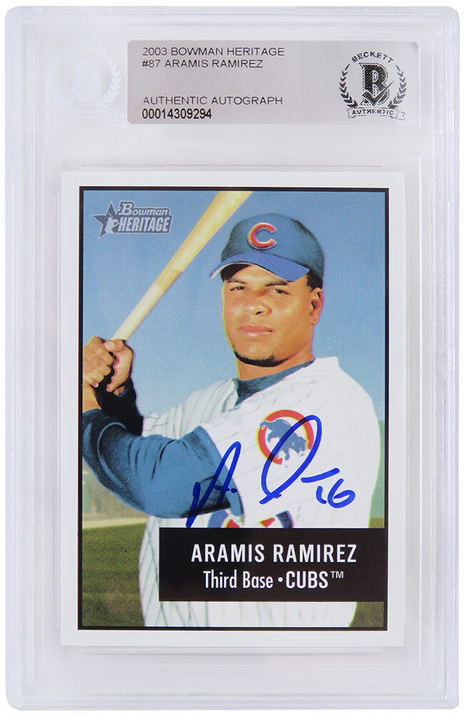 Aramis deals Ramirez autograph baseball card Cubs