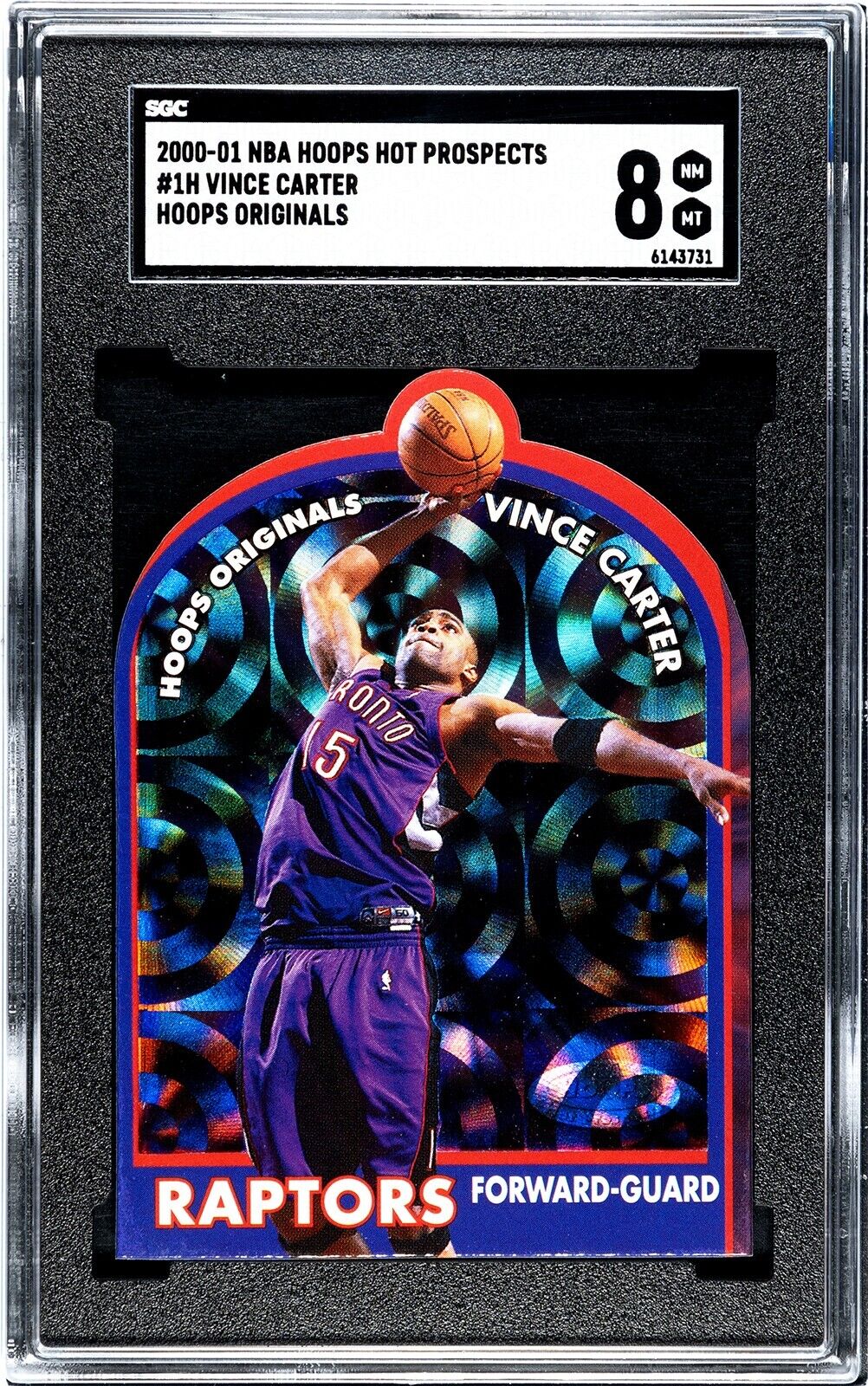 Vince outlets Carter die cut card