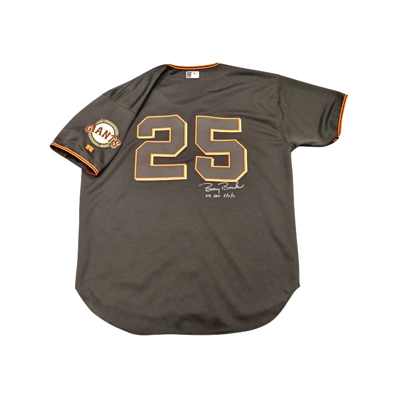 Lot Detail - 2001 Barry Bonds Signed San Francisco Giants Game Jersey -  Designated as Game Worn for Career Home Run #543 (8/9/2001)(Bonds  Authenticated Label & COA)(Bonds/Hoskin Scandal)