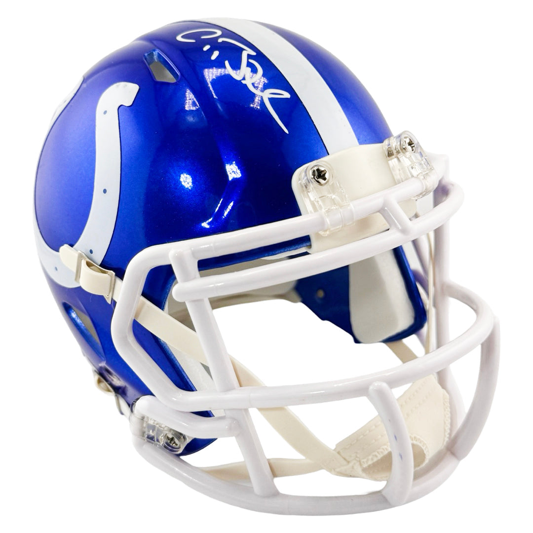 Antoine Bethea Signed Indianapolis Colts Flash Mini Football Helmet (J – CollectibleXchange