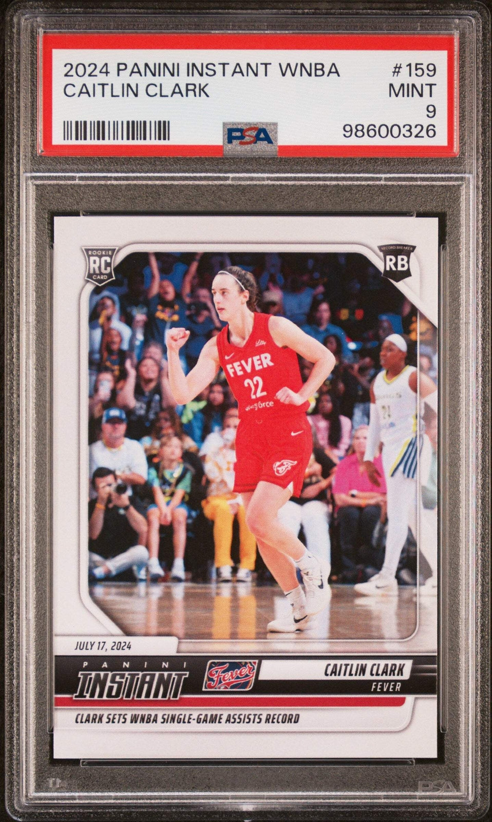 Graded 2024 Panini Instant WNBA Caitlin Clark #159 Rookie Basketball C –  CollectibleXchange