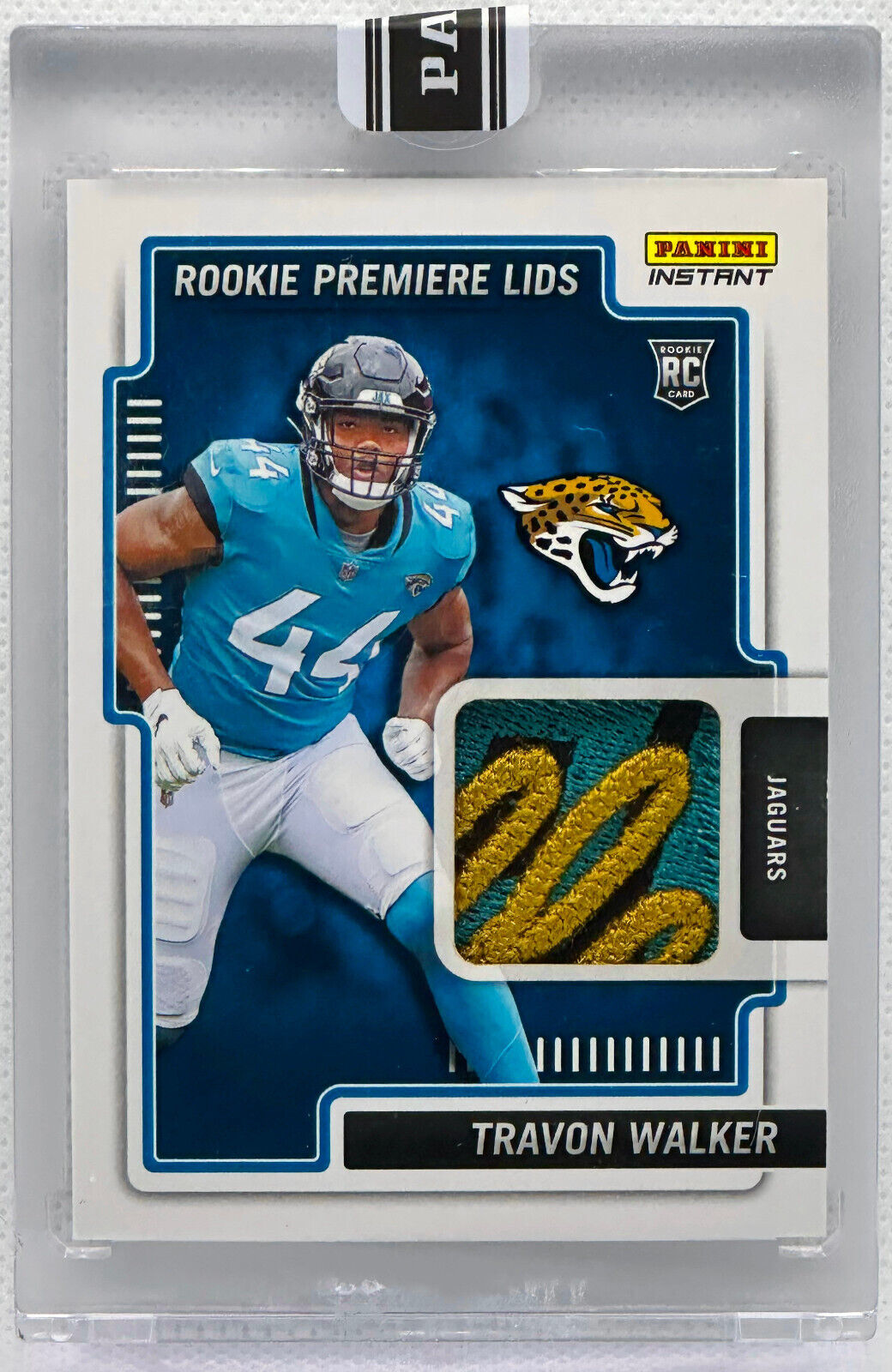 TRAVON WALKER PANINI INSTANT ROOKIE PREMIERE LIDS JAGUARS HAT RELIC CA –  CollectibleXchange