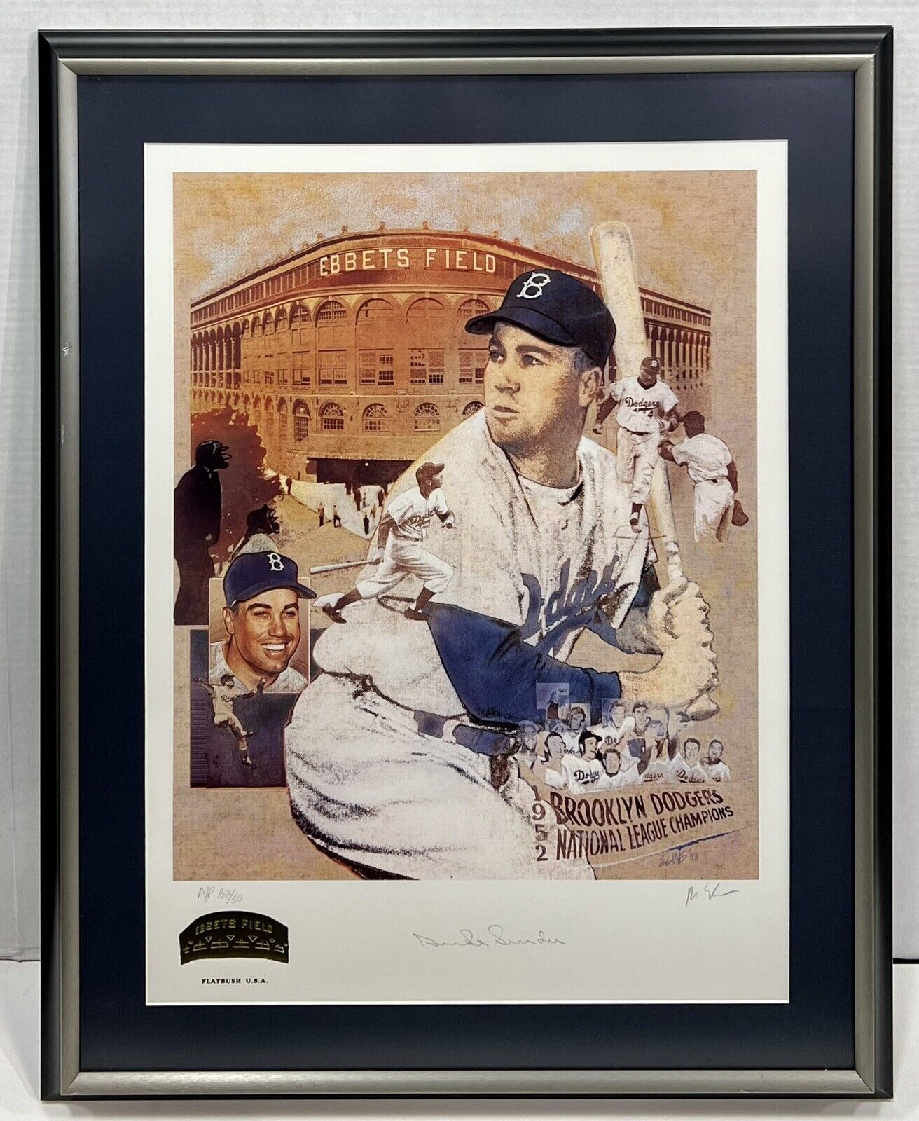 Sold at Auction: Duke Snider SIGNED Brooklyn Dodgers Baseball Glove