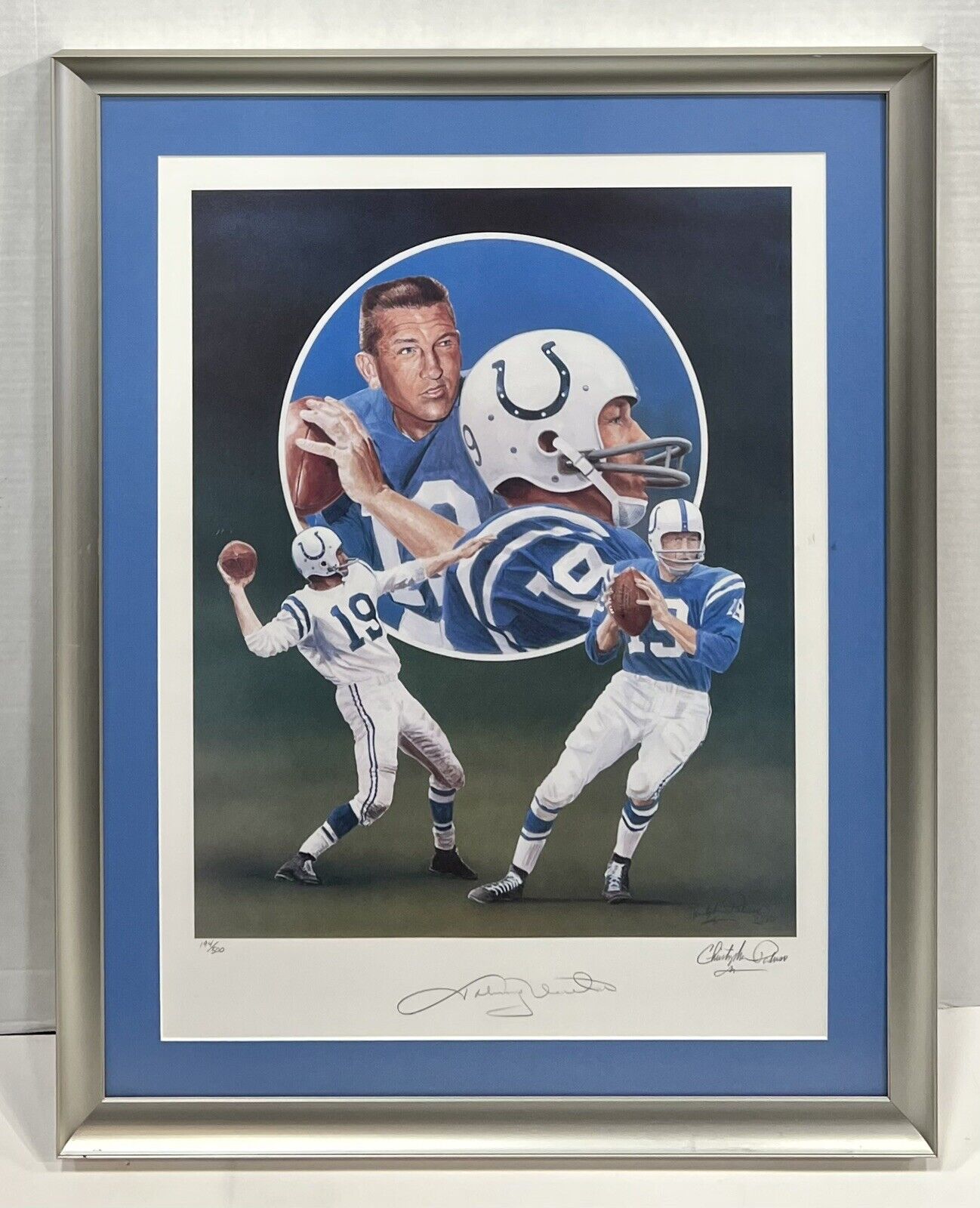 JOHNNY UNITAS - COLTS FRAMED JERSEY - Signature Collectibles