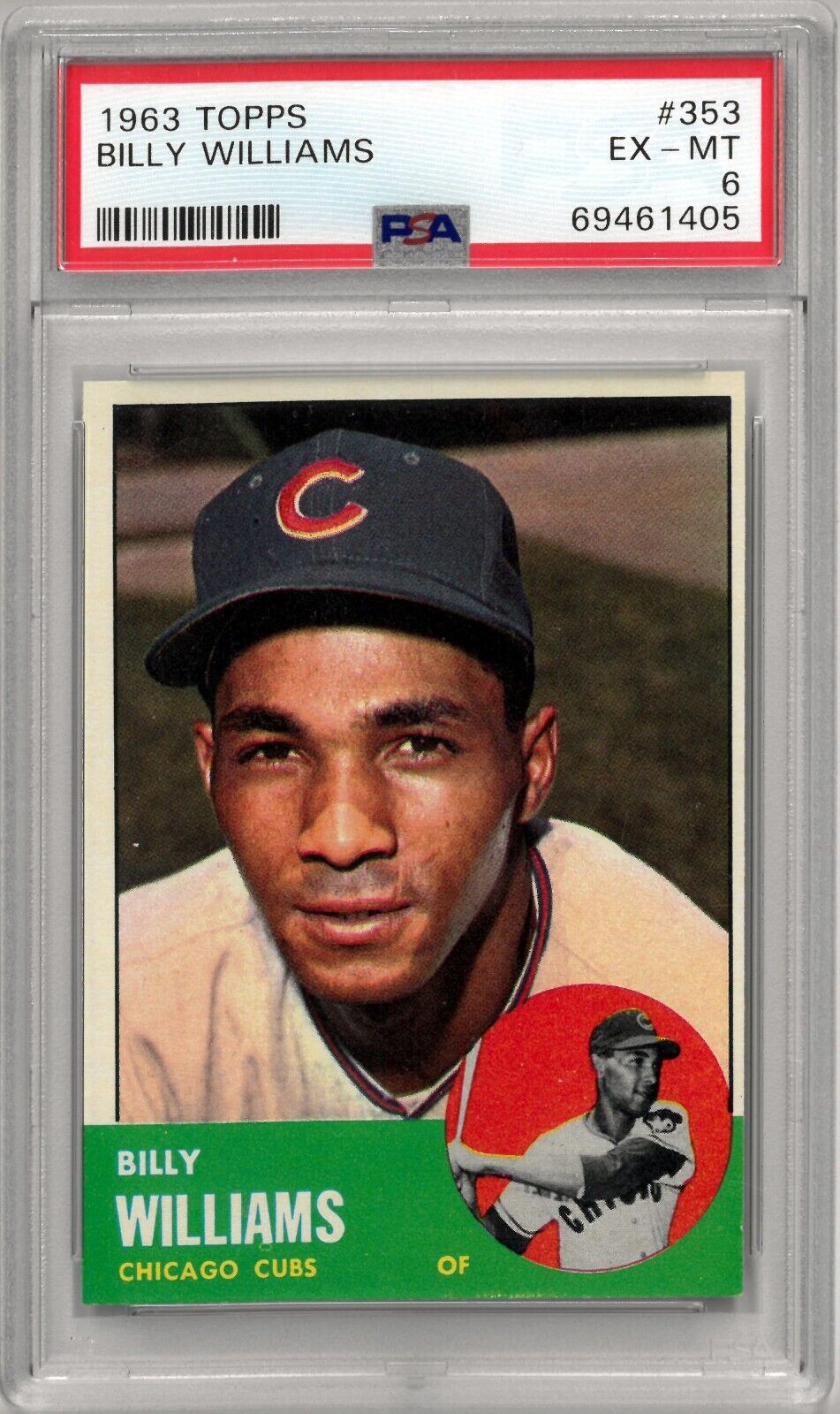 Billy Williams 1963 Topps Baseball Card #353 - PSA Graded 6 EX-MT (Chi –  CollectibleXchange