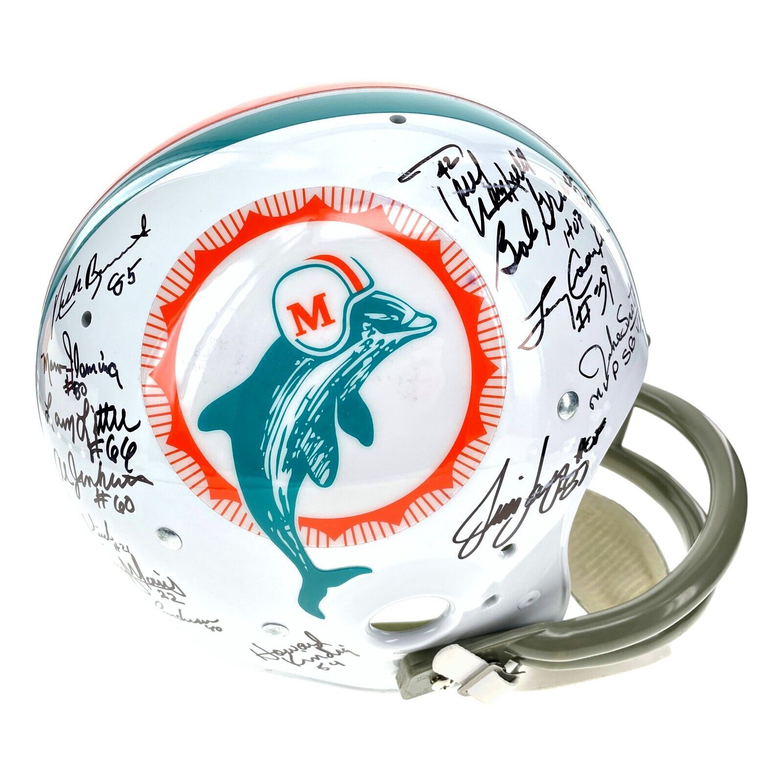 1972 Miami Dolphins Perfect Season Team Signed Helmet. The perfect