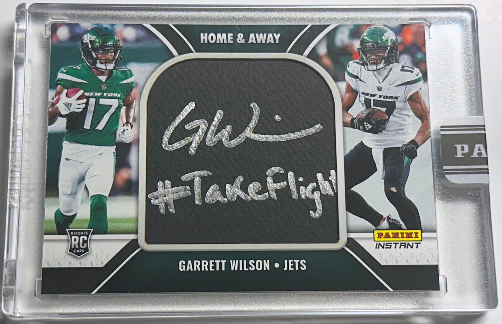 Garrett Wilson Black New York Jets Autographed Nike Limited Jersey