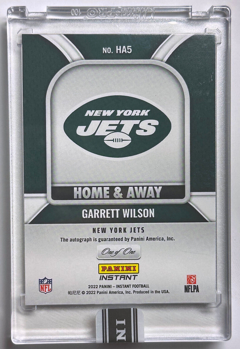 Garrett Wilson Green New York Jets Autographed Nike Limited Jersey