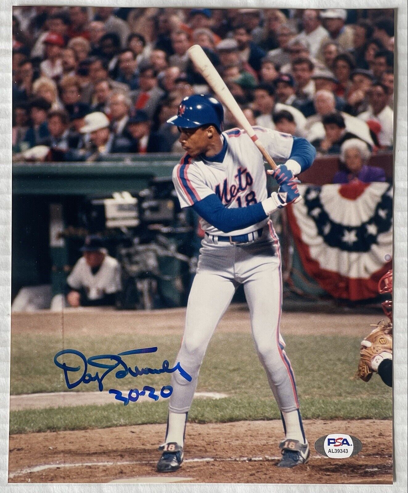 Darryl Strawberry Autographed New York Custom Baseball Jersey - PSA/DNA COA
