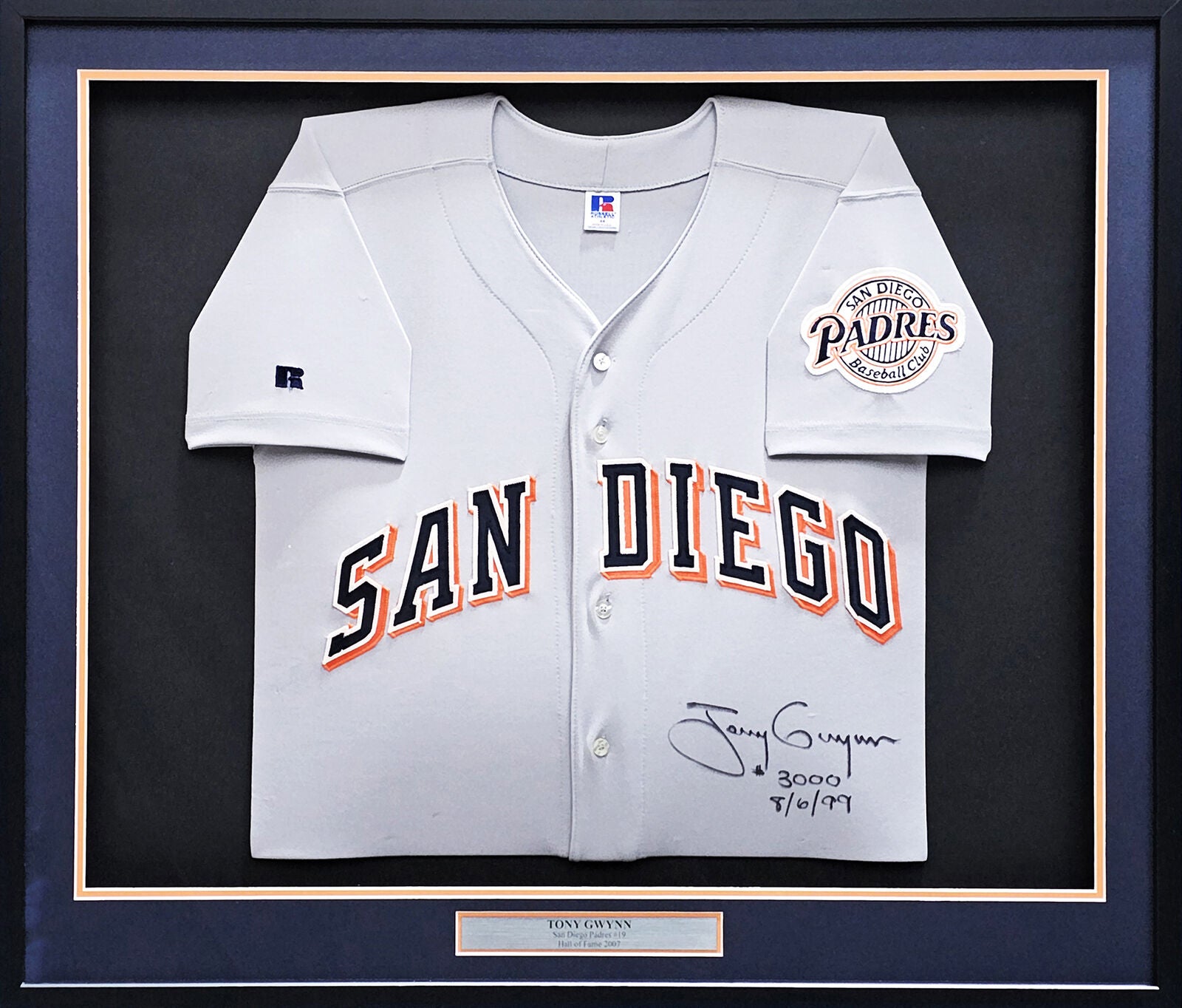 San Diego Padres Tony Gwynn Autographed Framed White