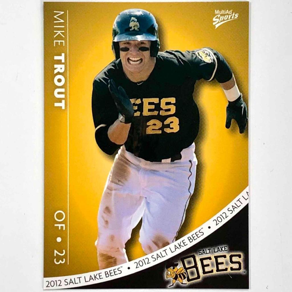 2012 Multiad Multi Ad #29 Mike Trout RC Salt Lake Bees minor league Rookie  Card