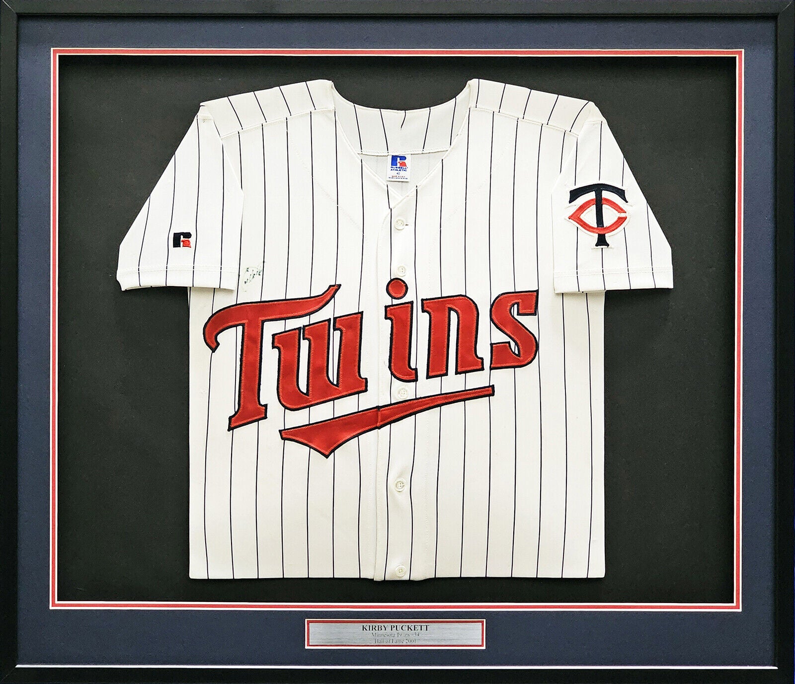 KIRBY PUCKETT Signed Minnesota Twins Baseball Jersey -PSA Authenticated