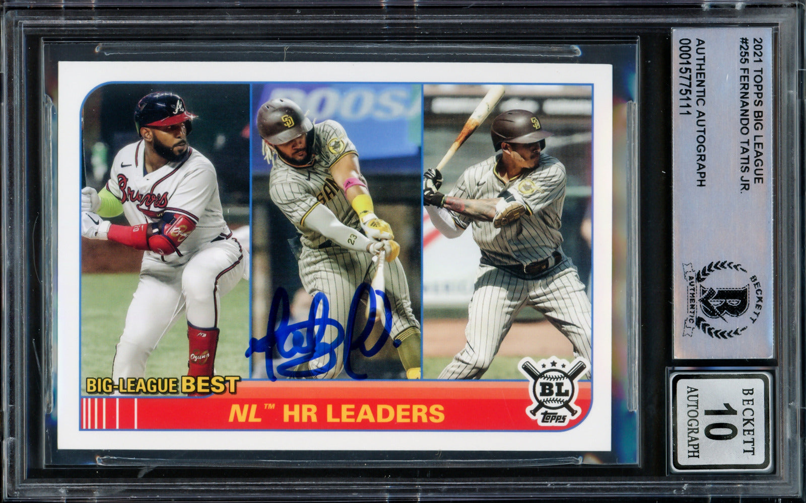 Fernando Tatis Jr. Autographed 2019 Topps Complete Set Rookie Card