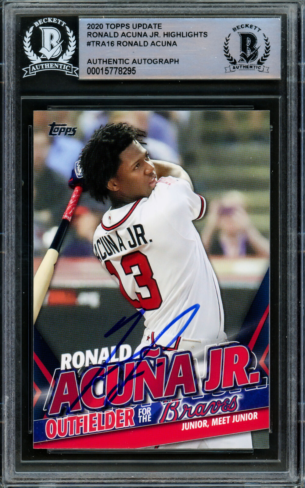 Ronald Acuna Jr. Signed Full-Name Authentic Braves Autographed