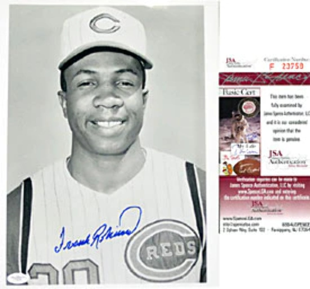 Frank Robinson Signed Photograph - JSA 8x10