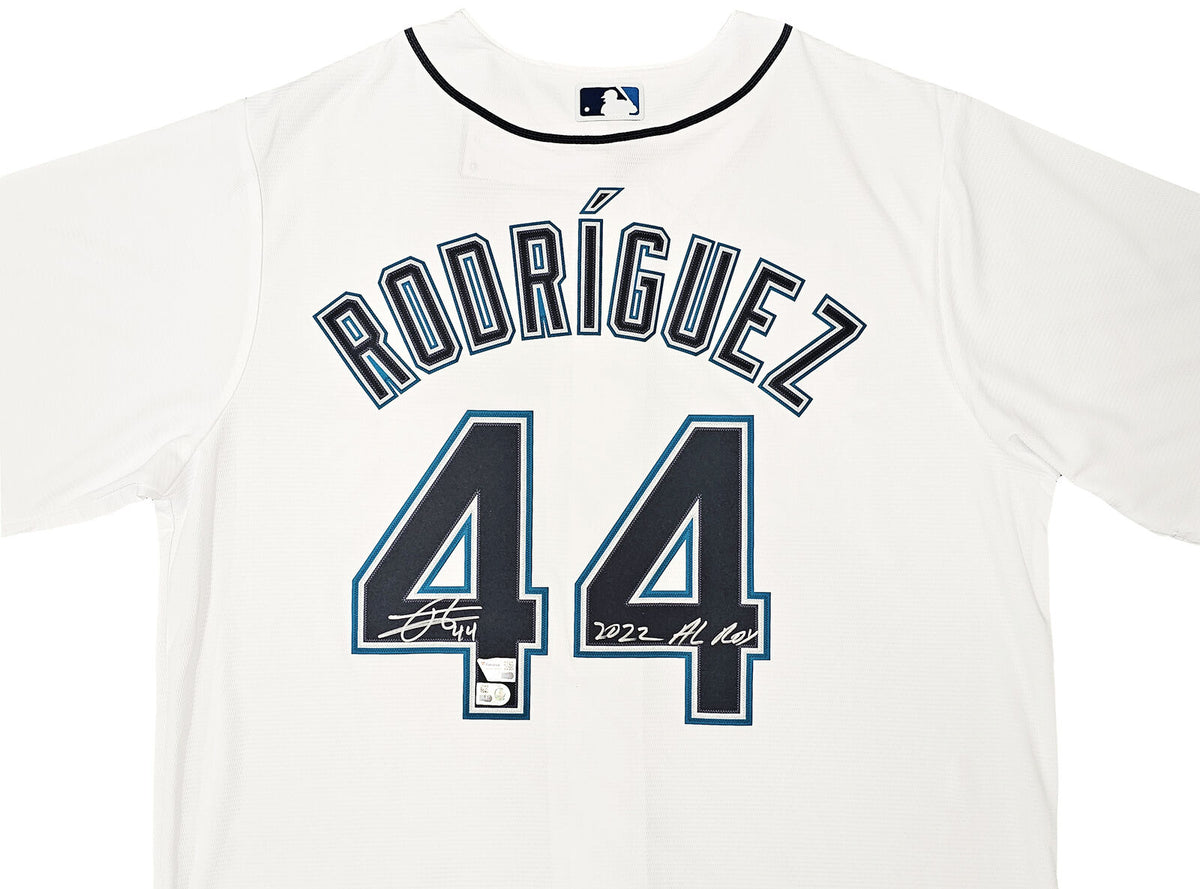 MARINERS JULIO RODRIGUEZ AUTOGRAPHED CREAM NIKE JERSEY XL 2022 AL ROY –  CollectibleXchange