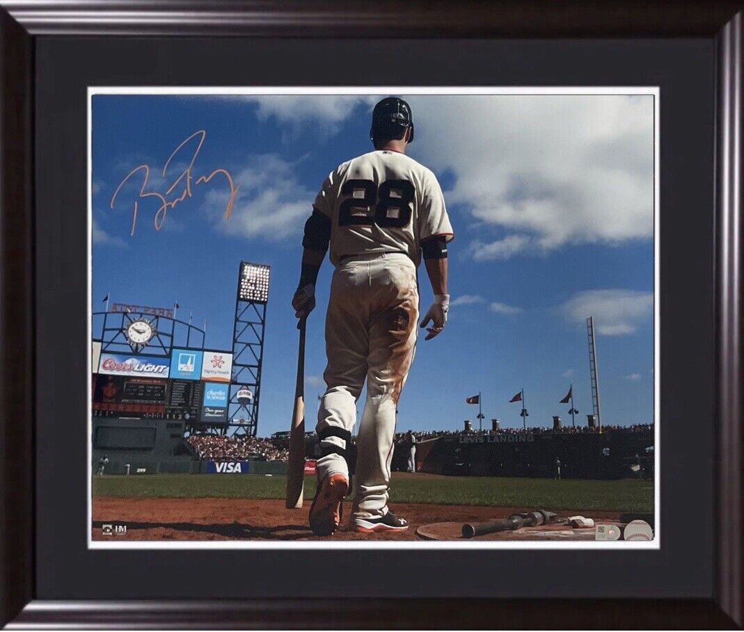 Buster Posey Autographed 16x20 - On Deck Circle