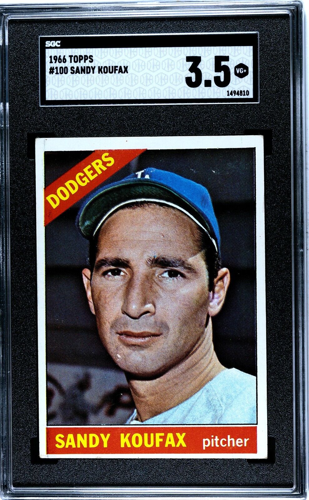 Sandy Koufax 1966 Topps #100