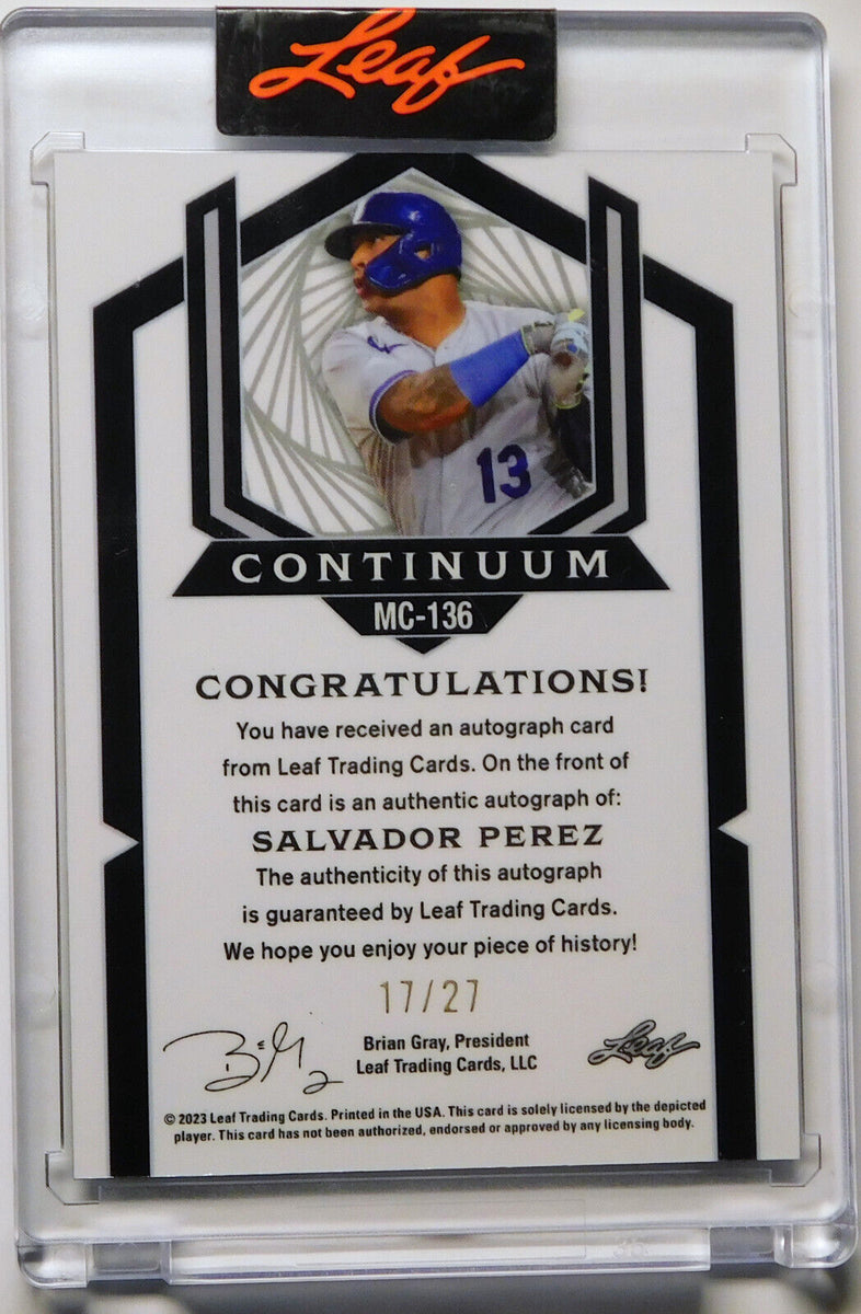 Salvador Perez Autographed Card