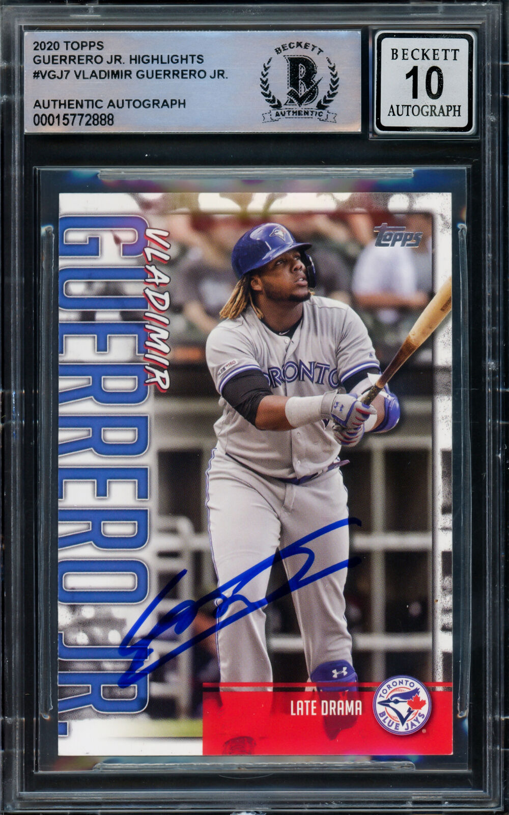 2020 Topps Vladimir Guerrero Jr Player Highlights