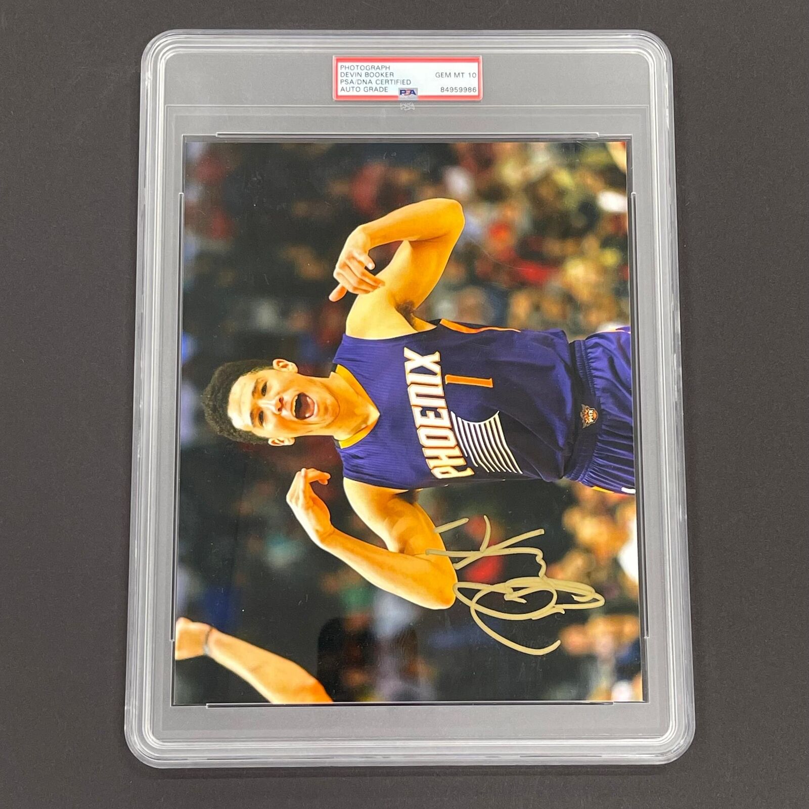 Devin Booker Signed Suns 8x10 Photo (PSA)