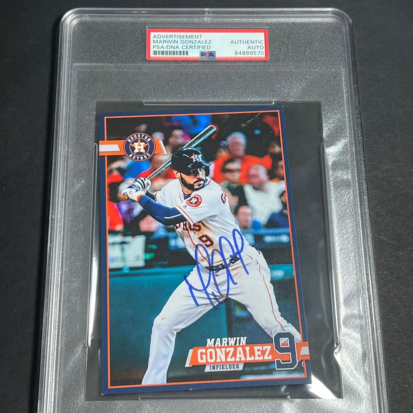 Marwin Gonzalez signed Promo Card PSA/DNA Encapsulated Houston Astros  autographed