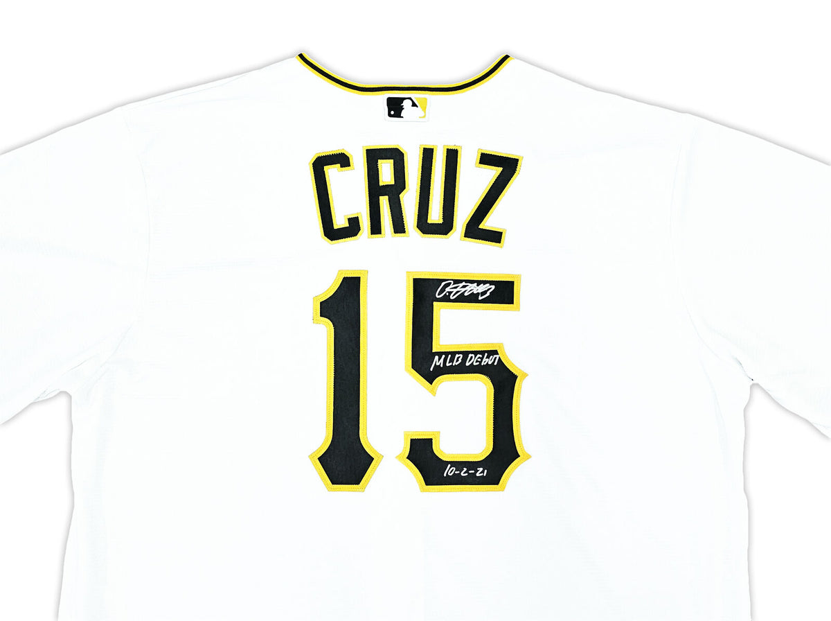 PIRATES ONEIL CRUZ AUTOGRAPHED WHITE NIKE JERSEY SIZE XL MLB DEBUT 10- –  CollectibleXchange