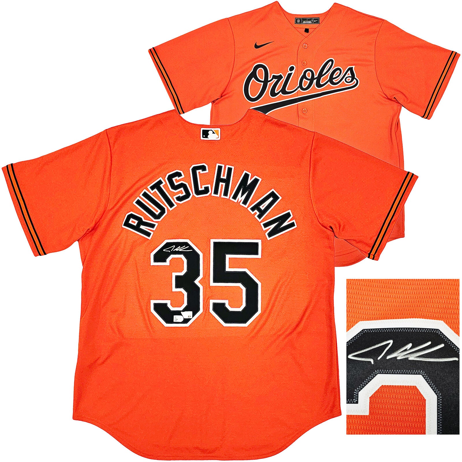 Adley Rutschman Autographed Baseball Jersey Orioles Framed