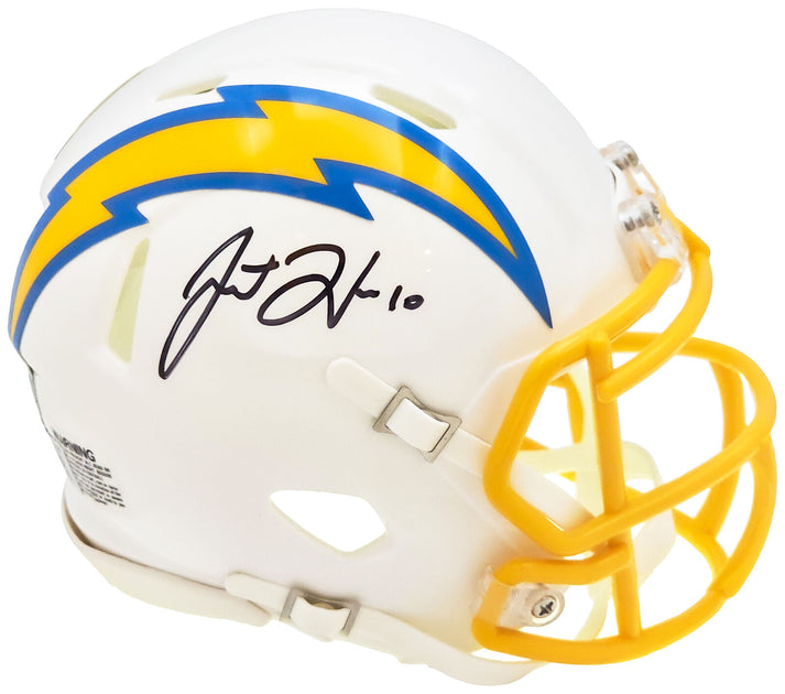 Justin Herbert Signed Chargers Jersey Inscribed 2020 OROY(Fanatics)