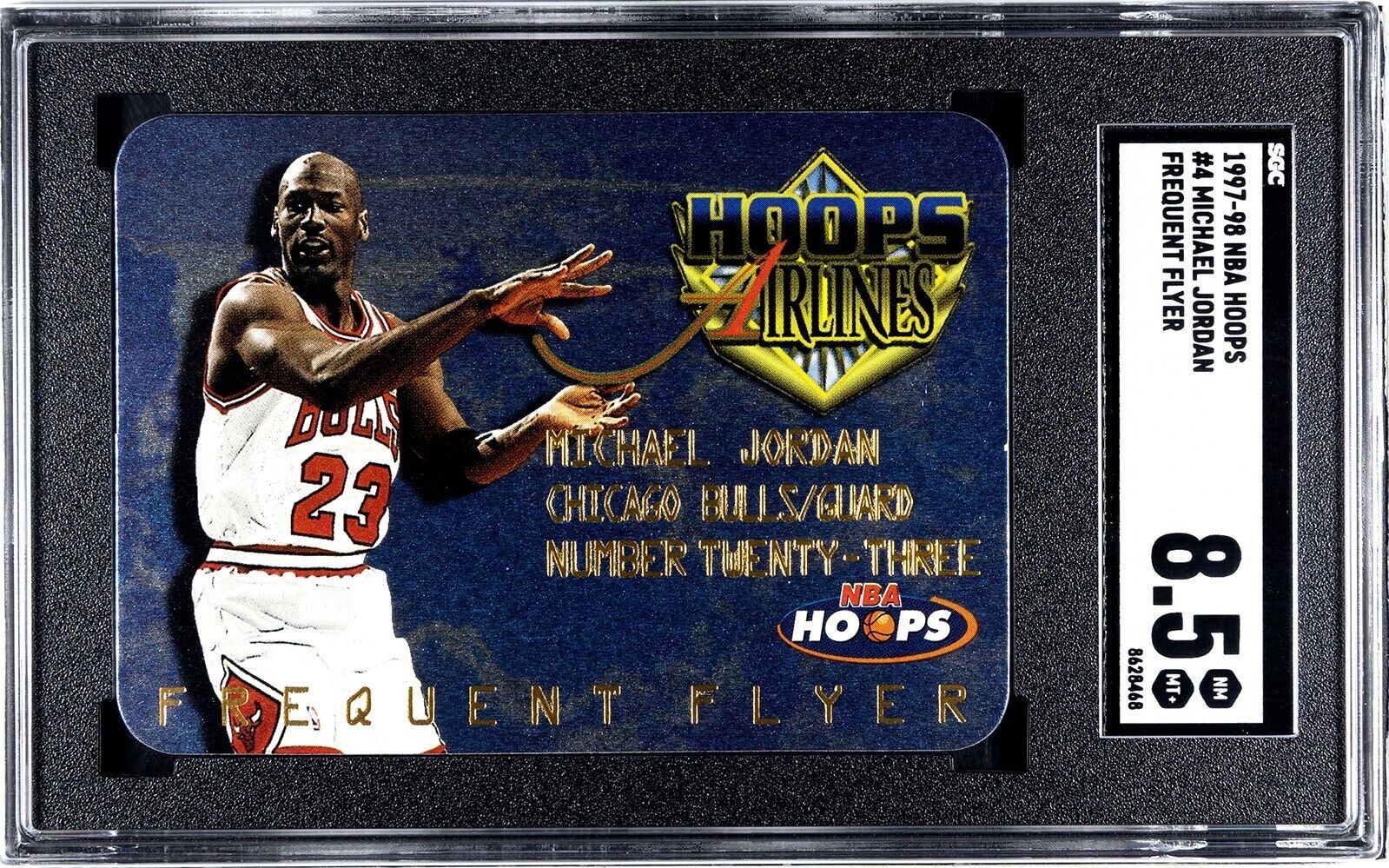 送料無料1997-98 Michael Jordan Hoops Hooperstars Diecut #1 Fleer、Sky Box