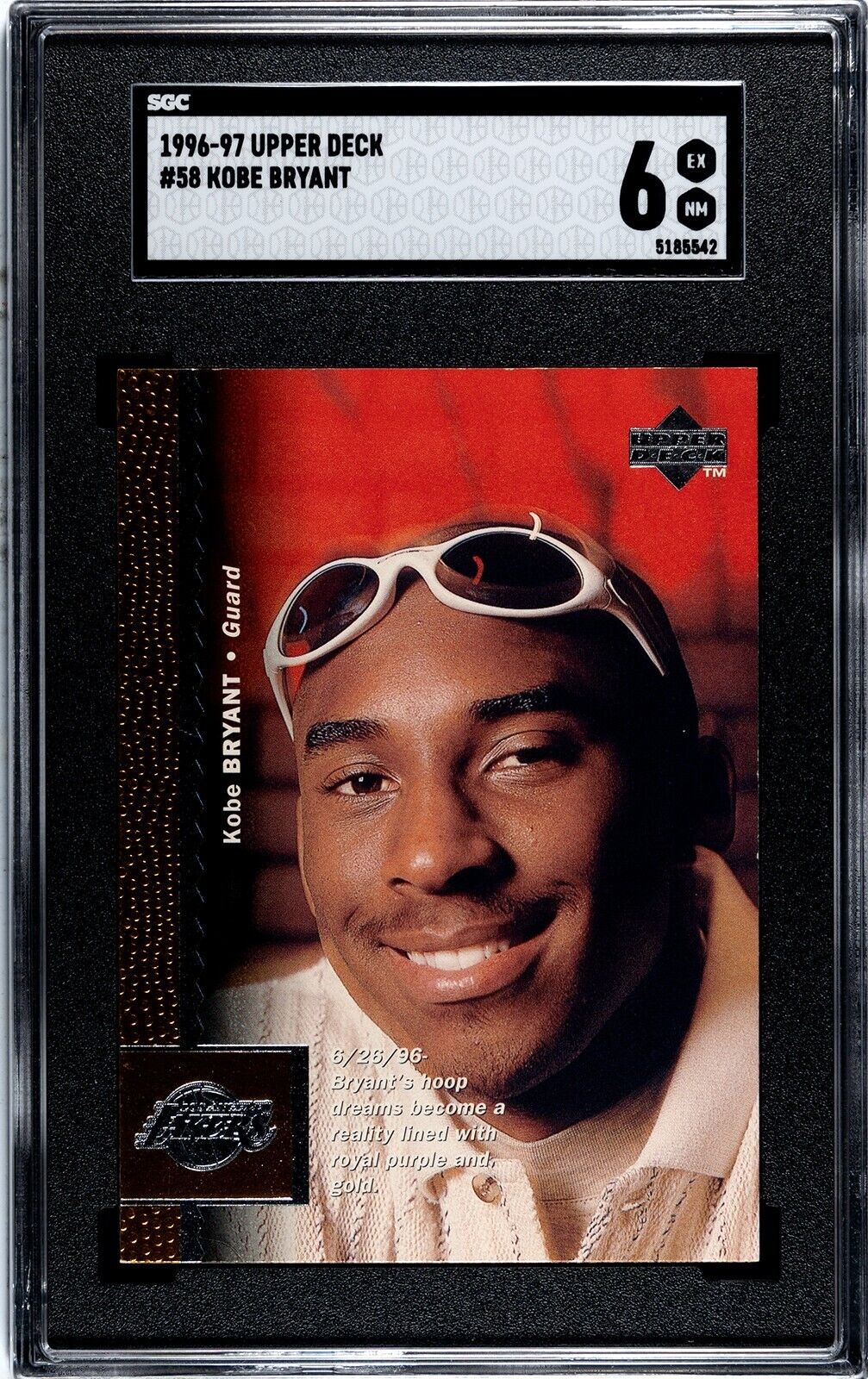 1996-97 Upper Deck Kobe good Bryant