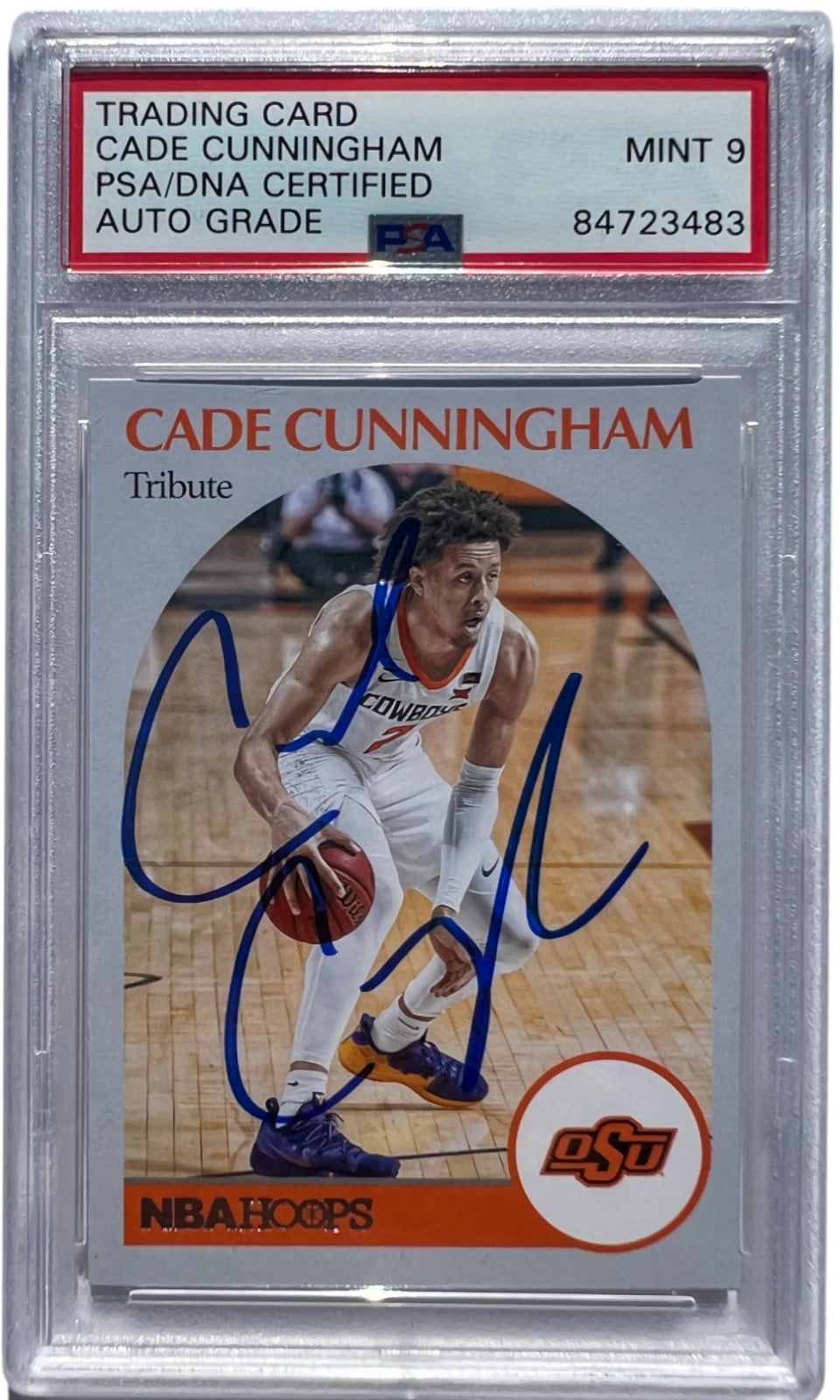 CADE CUNNINGHAM SIGNED 2021-22 PANINI CHRONICLES DRAFT NBA HOOPS