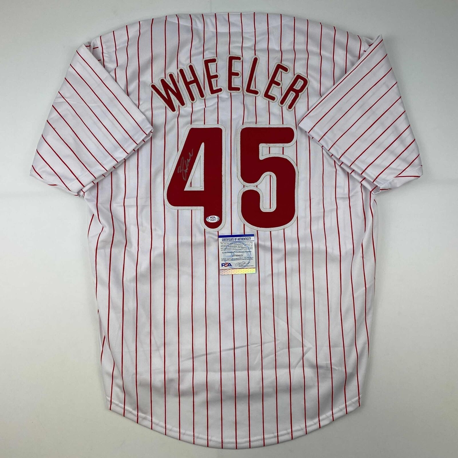 Autographed/Signed Zack Wheeler Philadelphia Pinstripe Jersey PSA/DNA –  CollectibleXchange