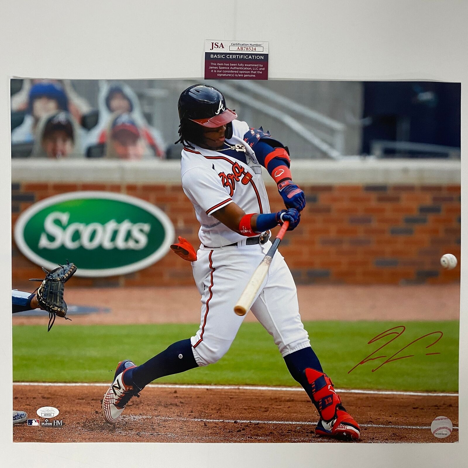 Ronald Acuna Jr Autographed Atlanta Braves 16x20 Photo - JSA COA