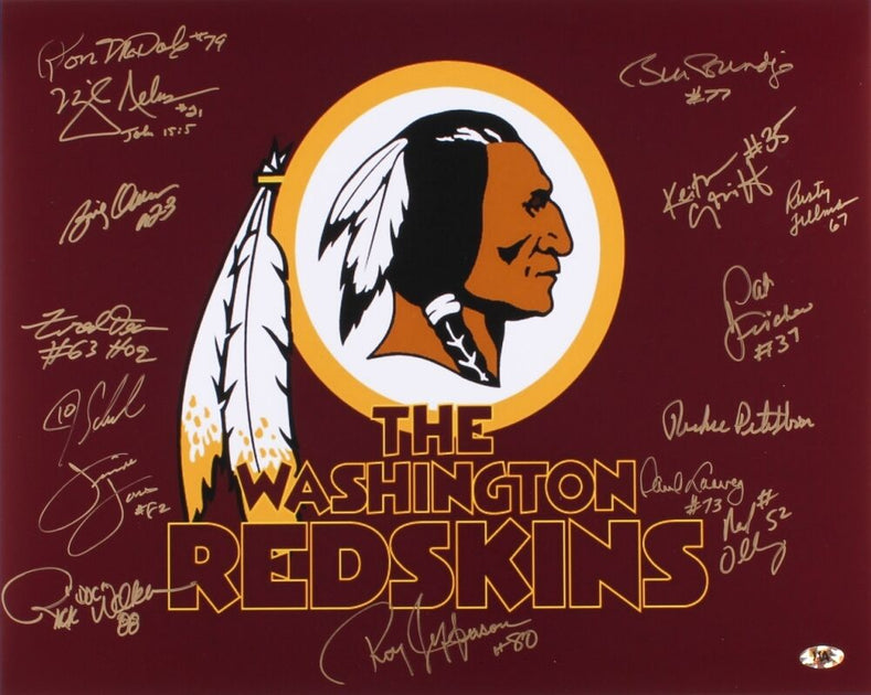 Theismann Williams Rypien Signed Redskins 16x20 SB Champions Photo