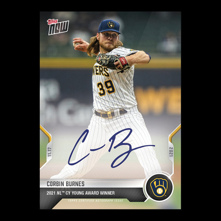 Corbin Burnes Milwaukee Brewers 2021 NL Cy Young Award Winner