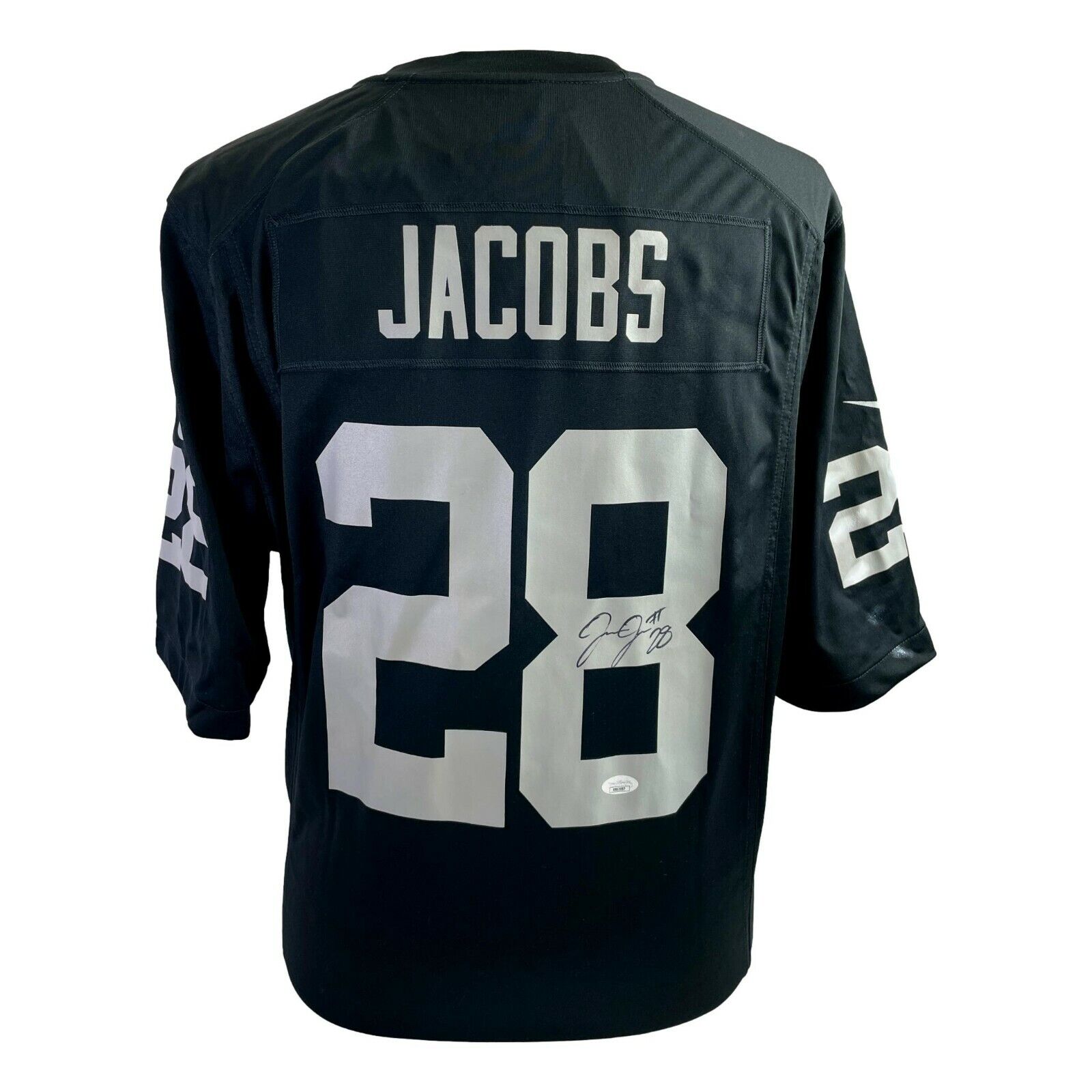 Josh Jacobs Autographed Las Vegas Raiders Official Nike Game Jersey NWT JSA  COA