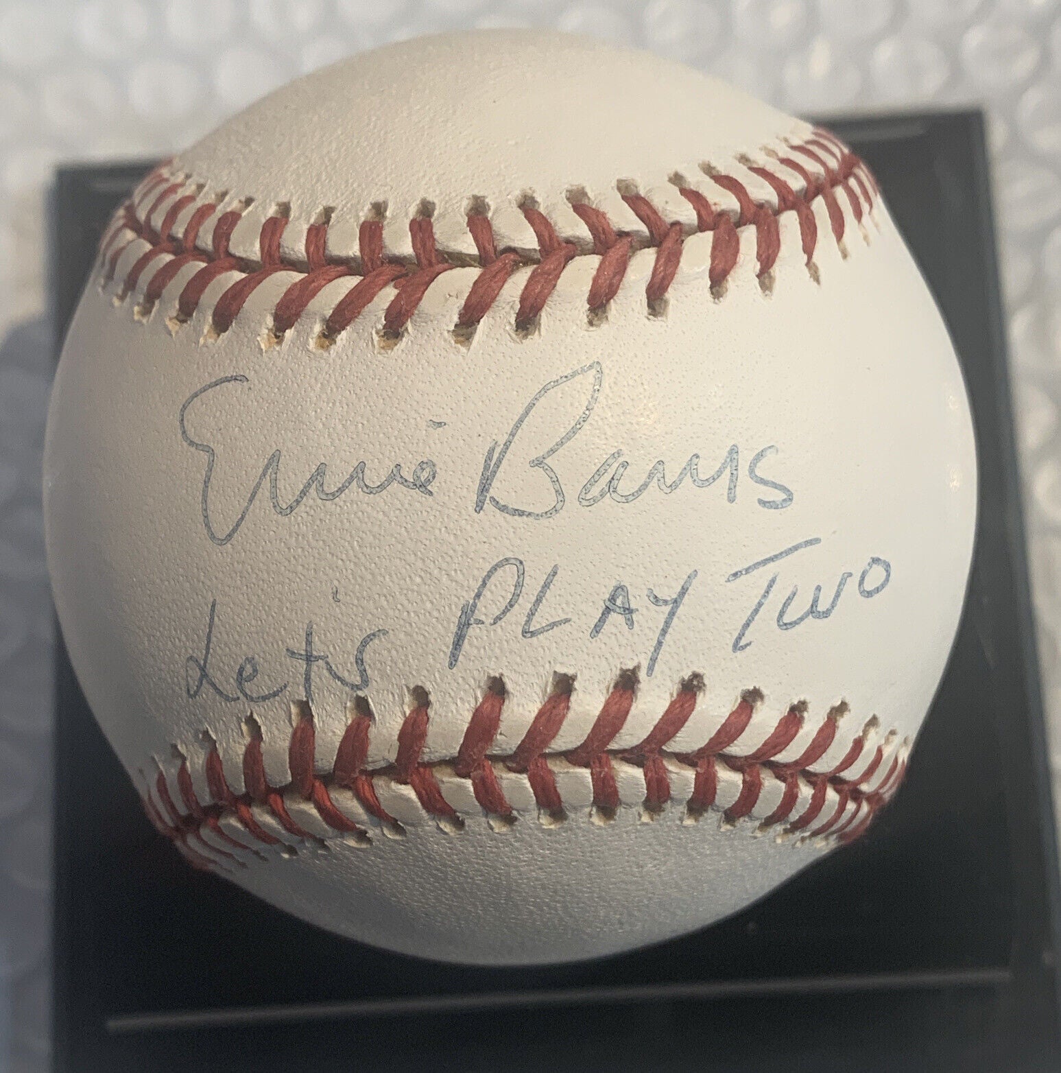 Ernie Banks Signed Baseball, Autographed Ernie Banks Baseball