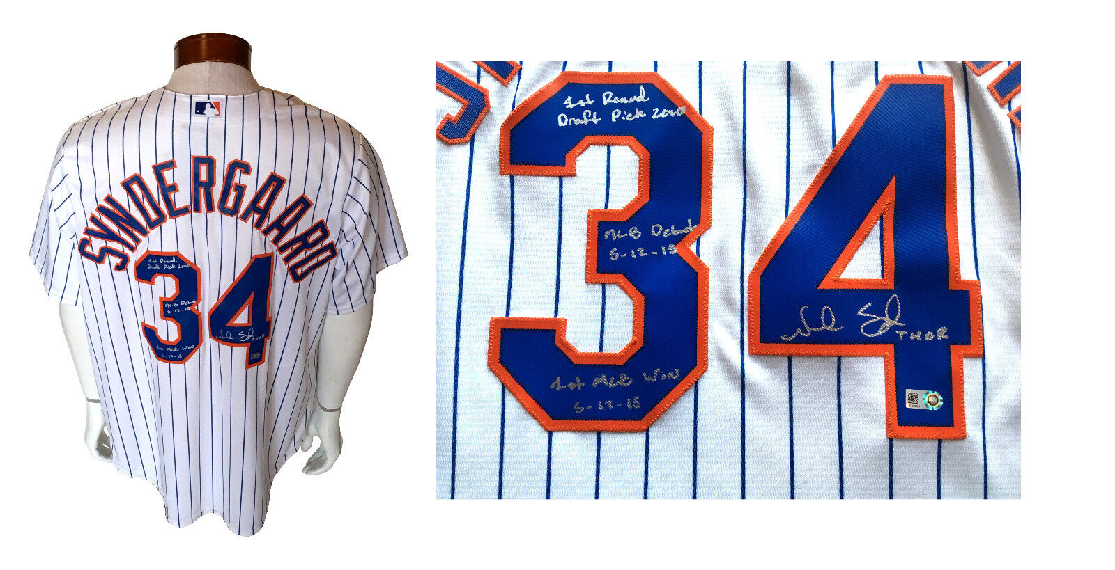 Noah Syndergaard Memorabilia, Noah Syndergaard Collectibles, MLB Noah  Syndergaard Signed Gear