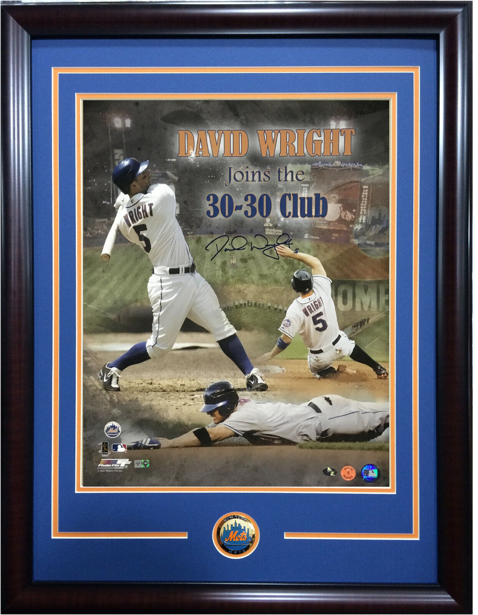 David Wright Signed 16x20 Photo Framed Mets coin captain autograph MLB –  CollectibleXchange