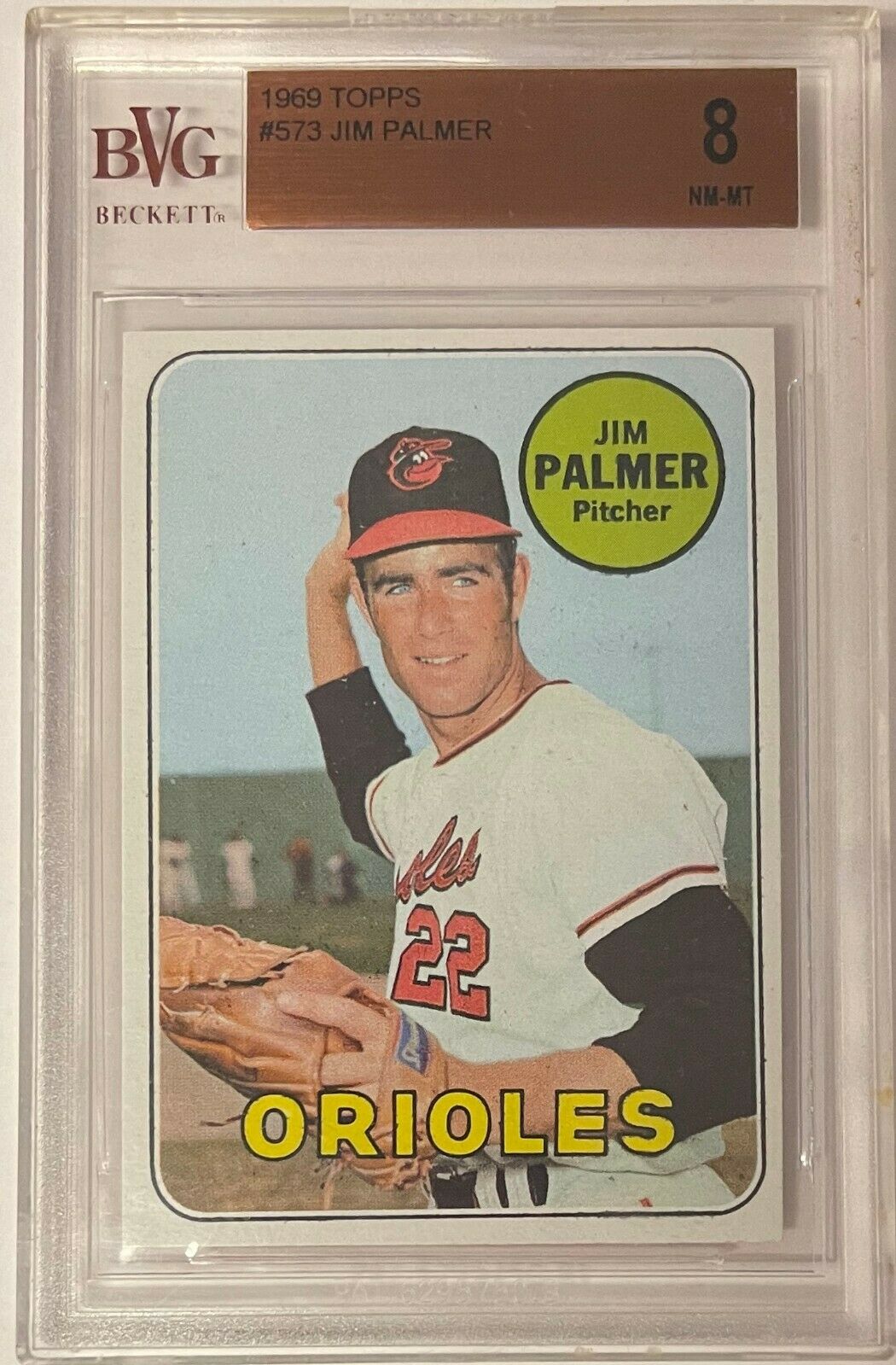 Jim Palmer 1969 Topps Baseball Card #573- BVG Graded 8 NM-MT w/ Sub gr –  CollectibleXchange