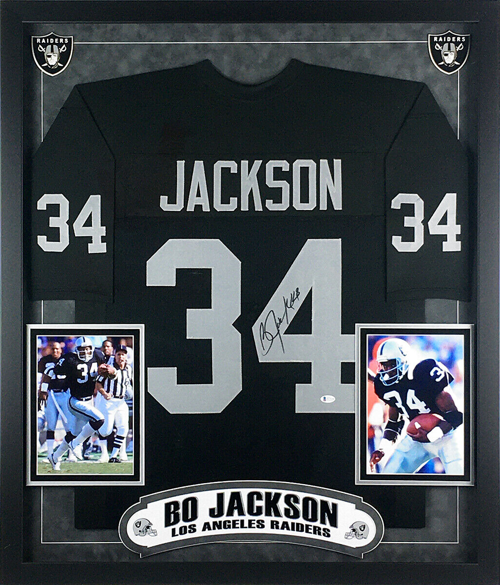 Bo Jackson Signed Autographed Los Angeles Raiders Jersey Deluxe Framed –  CollectibleXchange