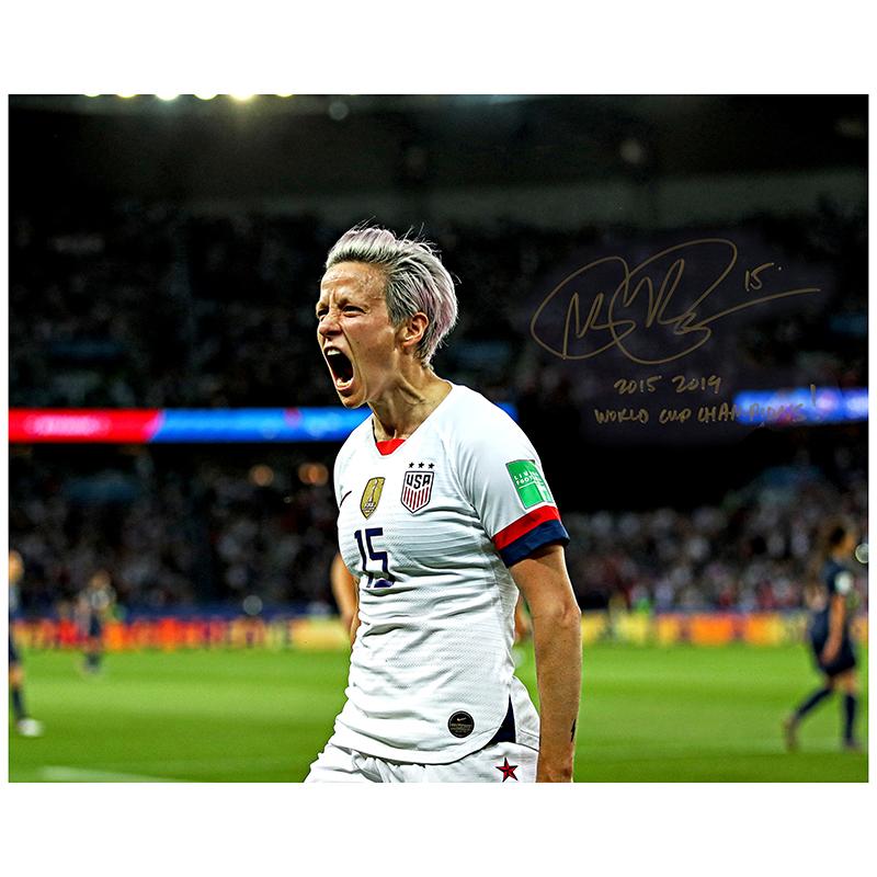 Framed Autographed/Signed Megan Rapinoe 33x42 White Team