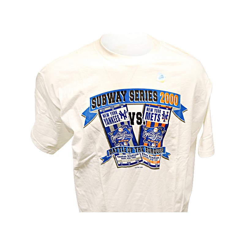 Vintage 2000 New York Subway Series Yankees Mets T-Shirt Size XL
