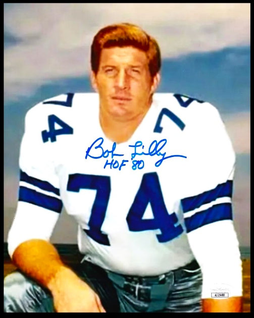 BOB LILLY AUTOGRAPHED HAND SIGNED CUSTOM DALLAS COWBOYS JERSEY - Signature  Collectibles