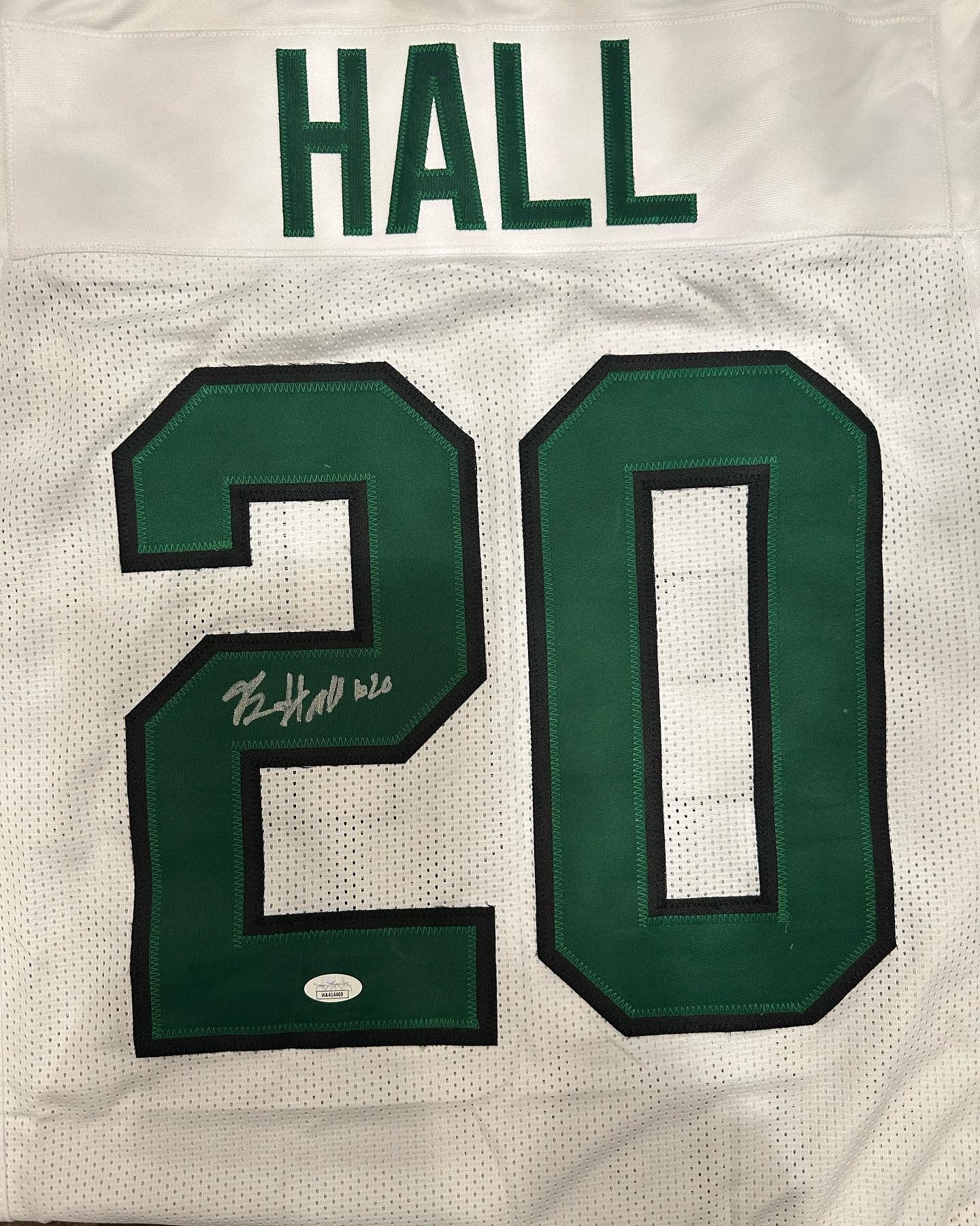 Breece Hall Signed Jersey