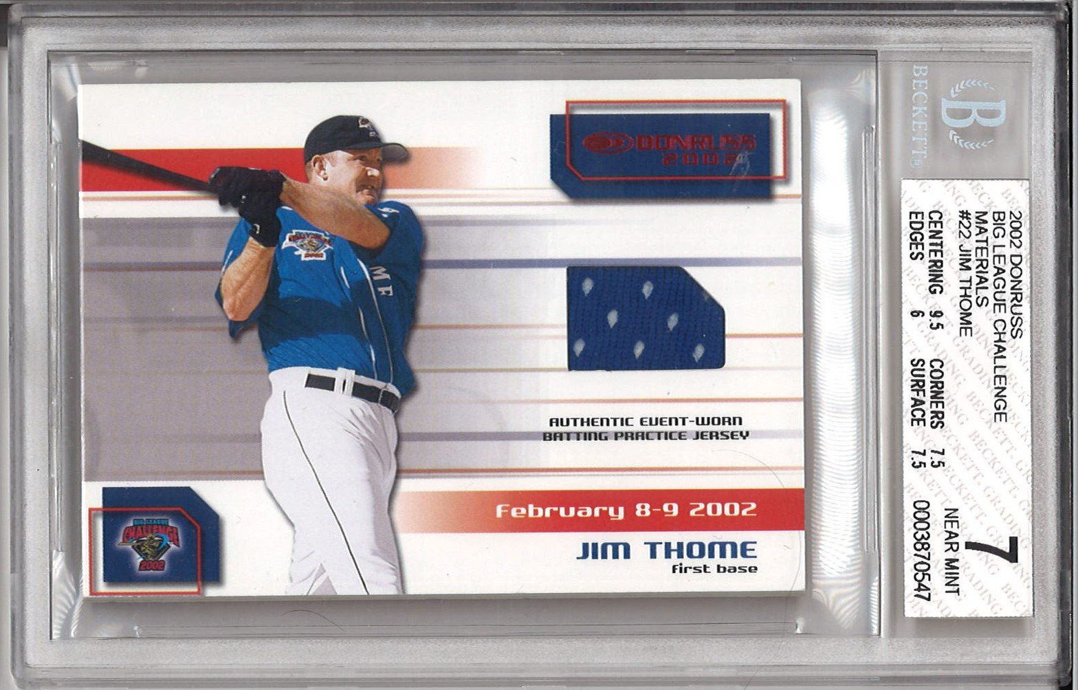  Jim Thome Donruss Collectible Baseball Card - 2023