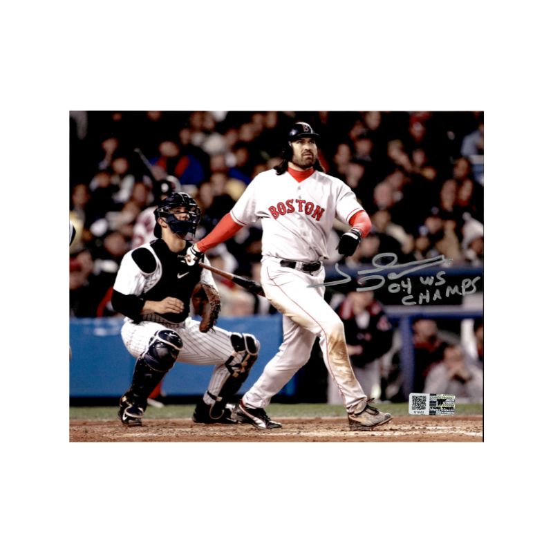  Autographed Johnny Damon 8X10 Boston Red Sox Photo