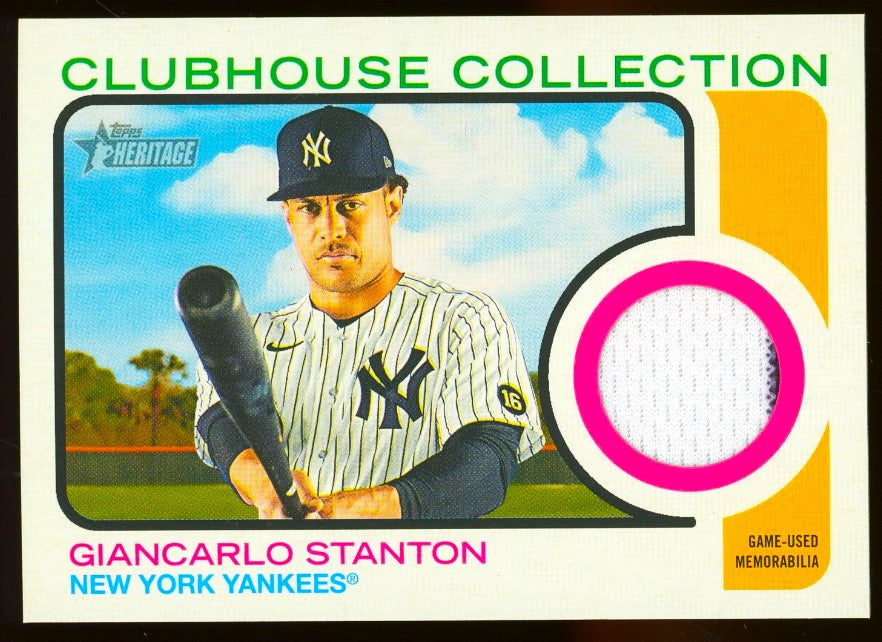 Giancarlo Stanton New York Yankees 2022 Topps Heritage Clubhouse Colle –  CollectibleXchange
