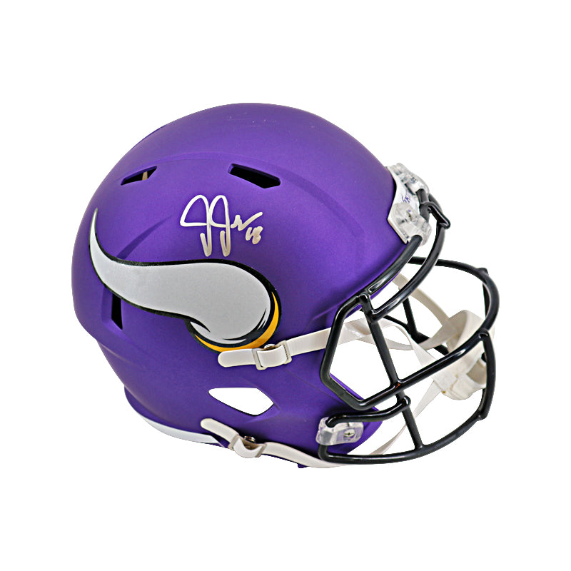 Justin Jefferson Autographed Minnesota Vikings Mini Helmet –